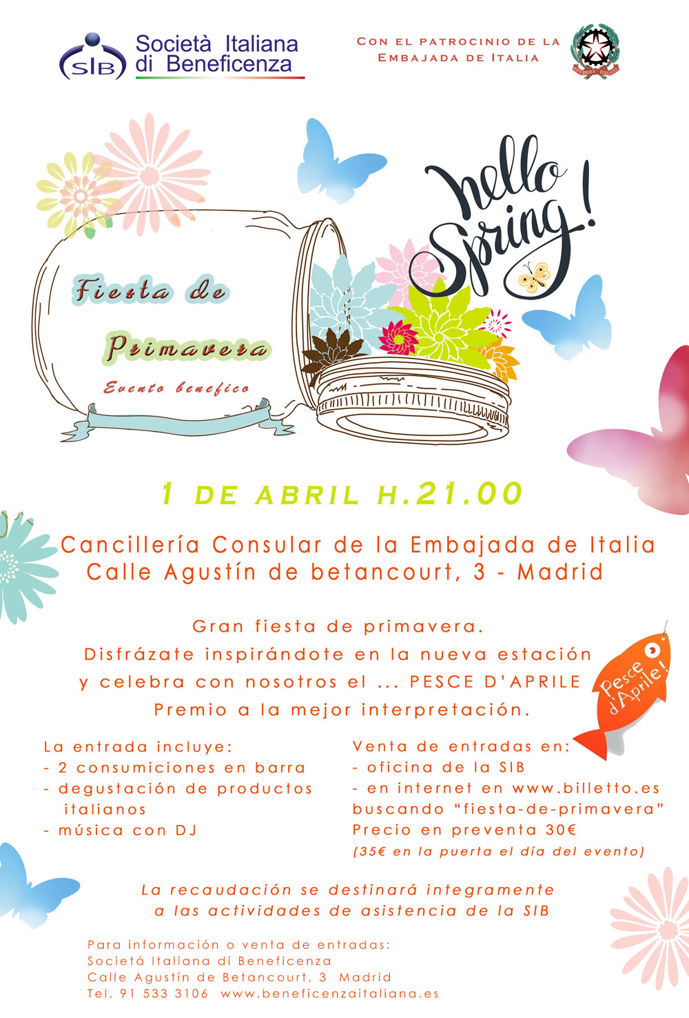 LA SIB ED IL 1° APRILE – FESTA DI PRIMAVERA